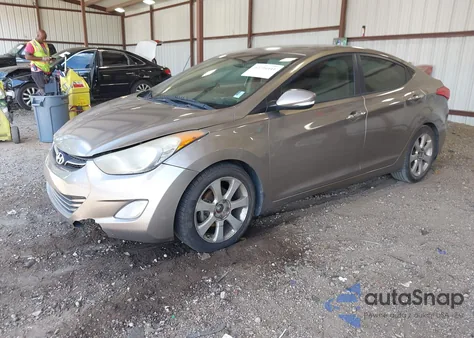 2013 Hyundai Elantra Limited z USA, uszkodzony, nr VIN 5NPDH4AE9DH220421